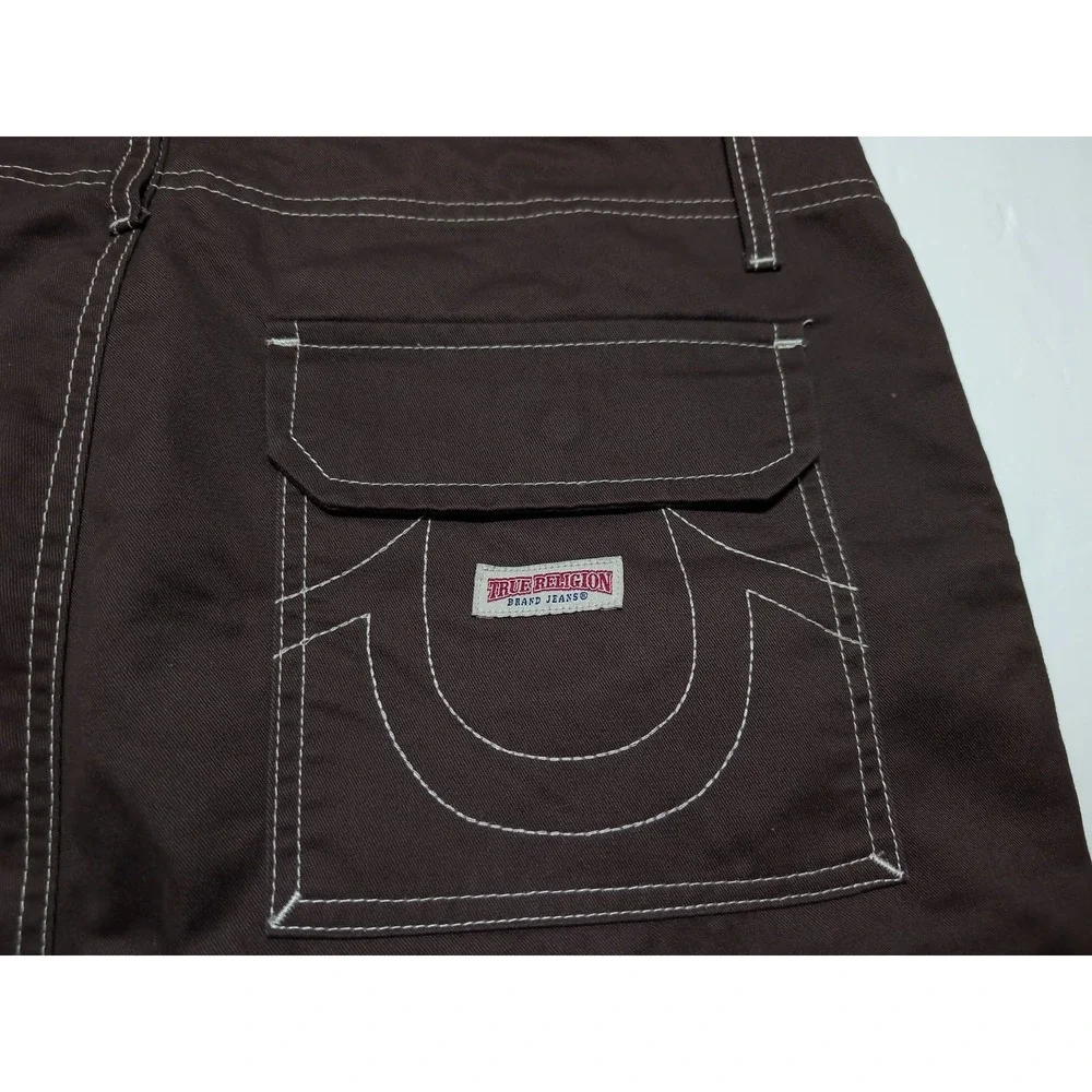 TRUE RELIGION Cargo Pants Mens 34 x 31 Brown NWT 108335